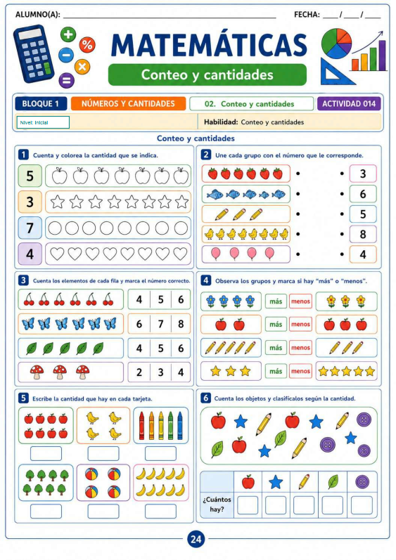 Actividad de matemáticas